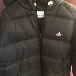 Adidas hooded down jacket